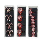 Kitchen Goods Plastic Napkin Ring Set of 4pcs - Red/White (3 Assorted)
